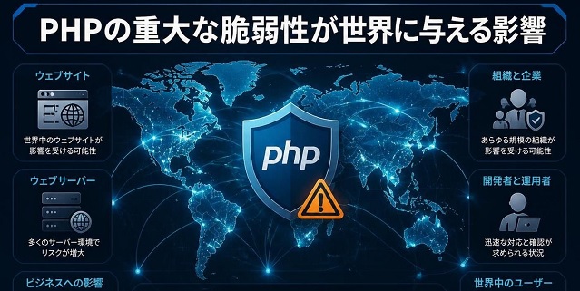 PHPの重大な脆弱性が世界に与える影響 ARTEXがPHPの脆弱性の発見・悪用に利用される可能性