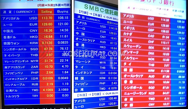成田国際空港 銀行 両替レート